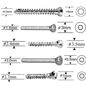 Vít xương cứng các loại